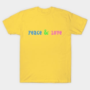 peace & love T-Shirt